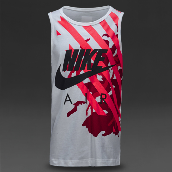 Nike Sportswear Camo Tank White / Daring Red for Boys